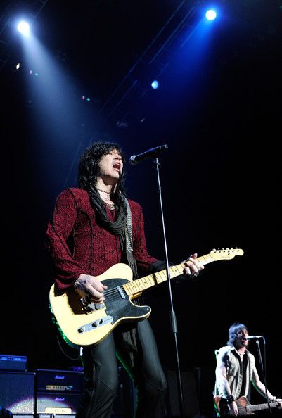 Cinderella frontman Tom Keifer (L) and bassist Eric Brittingham perform ...