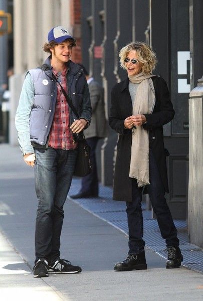 Meg Ryan and her son Jack Quaid out and about in New York City on ...