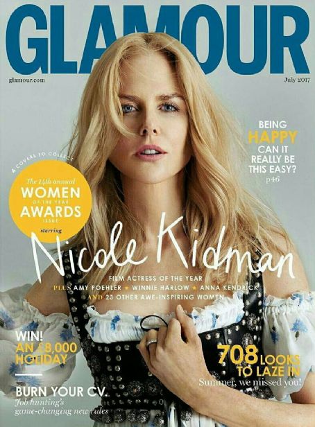 Nicole Kidman, Glamour Magazine July 2017 Cover Photo - United Kingdom