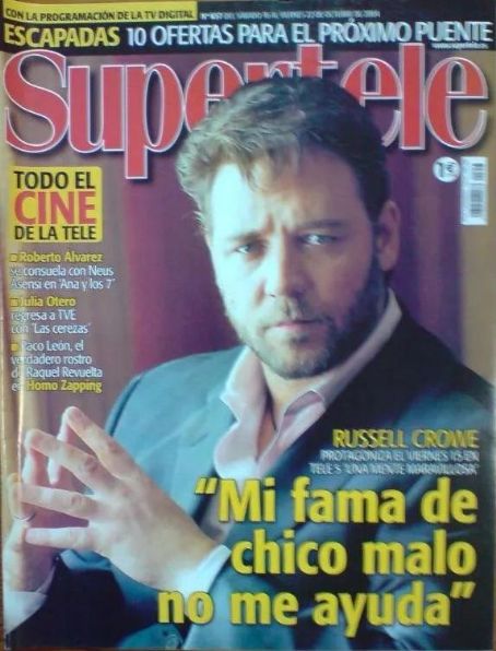 Russell Crowe - Supertele Magazine Cover [Spain] (October 2004)