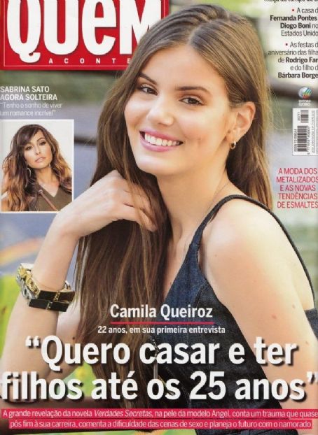 Camila Queiroz, Quem Magazine 20 June 2015 Cover Photo - Brazil