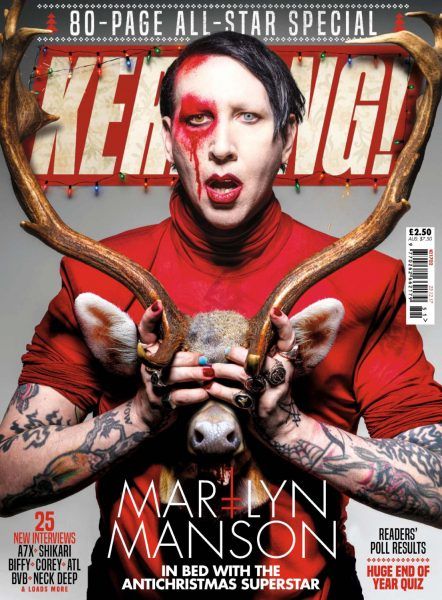 Marilyn Manson, Kerrang Magazine 23 December 2017 Cover Photo - United ...