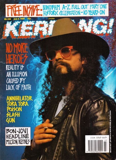 Jim Martin - Kerrang Magazine Cover [United Kingdom] (8 July 1989)
