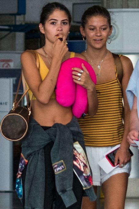 Kim Turnbull at Airport in Barbados