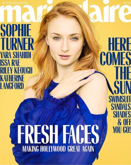 Sophie Turner, Marie Claire Magazine May 2018 Cover Photo - United States