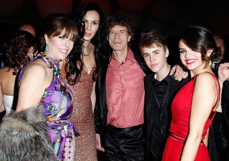 Mick Jagger and L'Wren Scott arrive at the Vanity Fair Oscar party hosted by Graydon Carter held at Sunset Tower on February 27, 2011 in West Hollywood, California