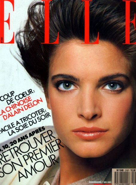 Stephanie Seymour, Elle Magazine 07 December 1987 Cover Photo - France