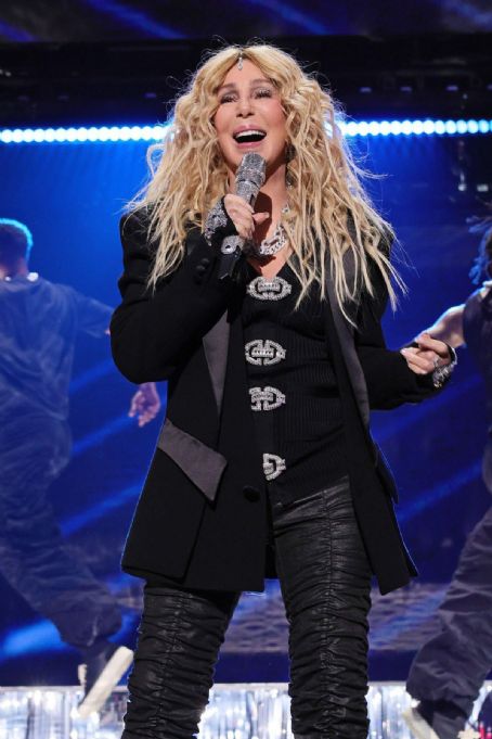 Cher Performs at iHeartRadio z100 Jingle Ball 2023 at Madison Square Garden in New York