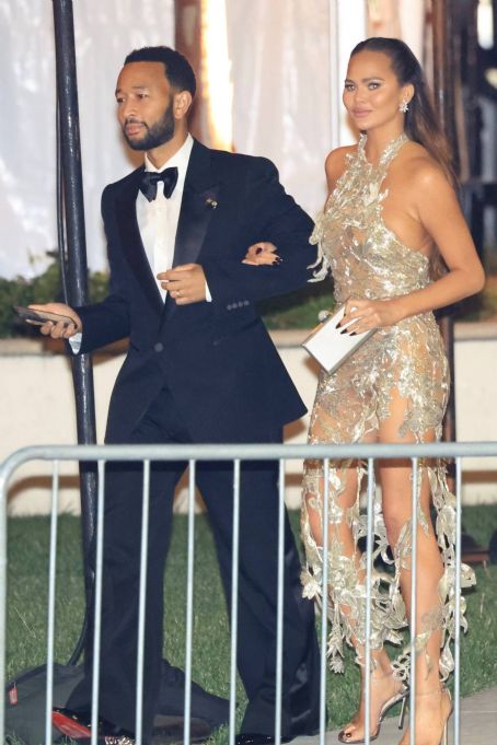 Chrissy Teigen – Leaving Vanity Fair party in Beverly Hills