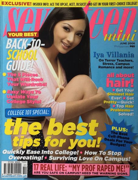 Iya Villania Seventeen Mini Magazine June 2006 Cover Photo Philippines