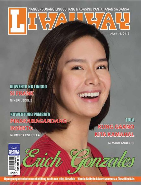 Erich Gonzales - Liwayway Magazine Cover [Philippines] (16 April 2018)