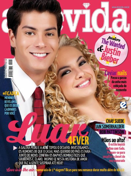 Rebelde Lua Blanco Arthur Aguiar Arthur Aguiar And Lua Blanco Atrevida Magazine 02 June 12 Cover Photo Brazil