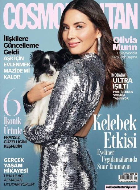 Olivia Munn, Cosmopolitan Magazine February 2019 Cover Photo - Turkey