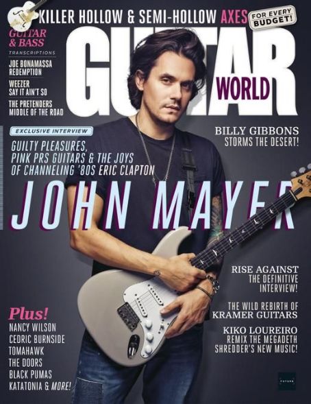 John Mayer - Guitar World Magazine Cover [United States] (October 2021)