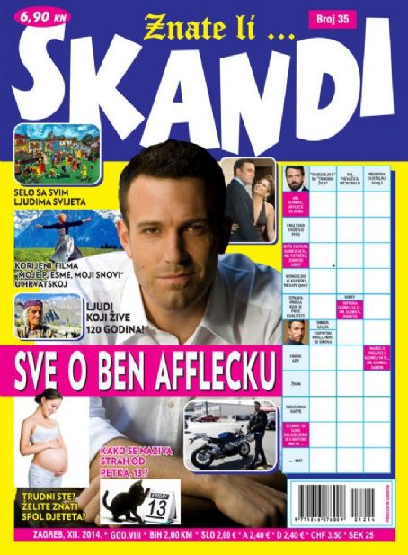 Ben Affleck, Znate Li... Skandi Magazine December 2014 Cover Photo ...