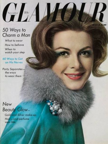 Sandra Wright, Glamour Magazine November 1960 Cover Photo - United States