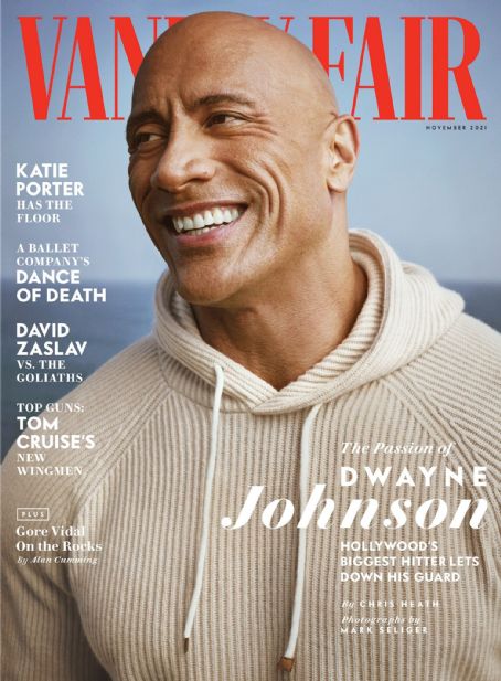 Dwayne Johnson, Vanity Fair Magazine November 2021 Cover Photo - United ...