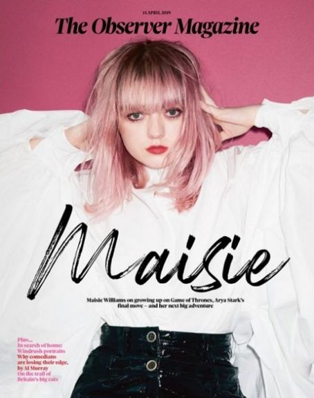 Maisie Williams - The Observer Magazine Cover [United Kingdom] (14 April 2019)
