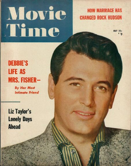 Rock Hudson, Movie Time Magazine May 1956 Cover Photo - United States