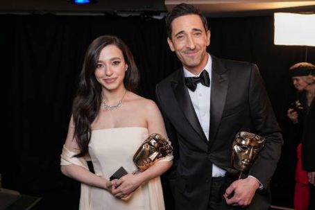 Mikey Madison and Adrien Brody - 2025 EE BAFTA Film Awards