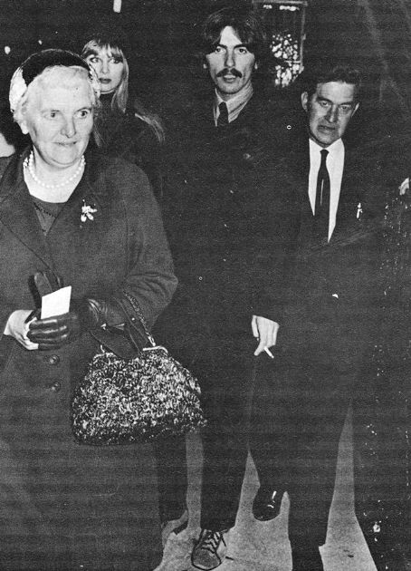 George and Pattie with Harold and Louise Harrison attended Brian ...