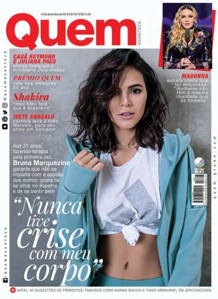 Bruna Marquezine, Quem Magazine 16 December 2016 Cover Photo - Brazil