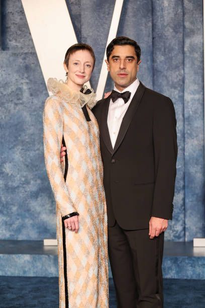 Andrea Riseborough and Karim Saleh - Vanity Fair Party (2023)