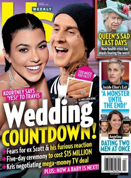 Kourtney Kardashian and Travis Barker - US Weekly Magazine Cover [United States] (1 November 2021)