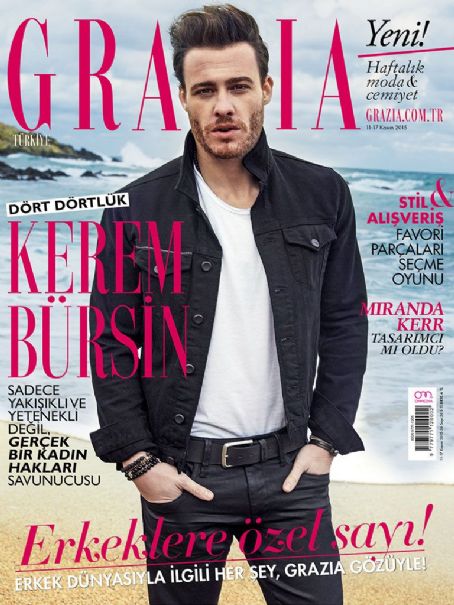 Kerem Bursin - Grazia Magazine Cover [Turkey] (11 November 2015)