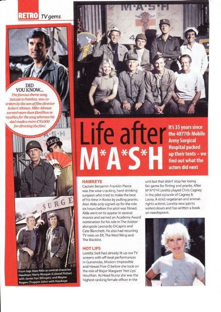 MASH - Yours Retro Magazine Pictorial [United Kingdom] (26 March 2018)