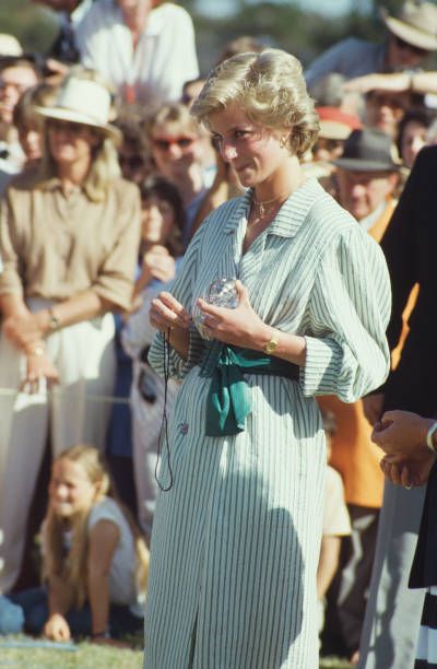 Princess Diana attend a polo match at Werribee Park on November 3, 1985 ...