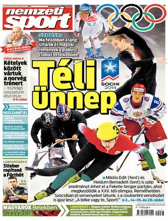Nemzeti Sport - Nemzeti Sport Magazine Cover [Hungary] (7 February 2014)
