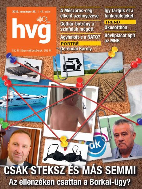 Zsolt Borkai - Hvg Magazine Cover [Hungary] (28 November 2019)