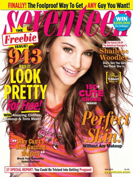 Shailene Woodley, Seventeen Magazine May 2010 Cover Photo - United States