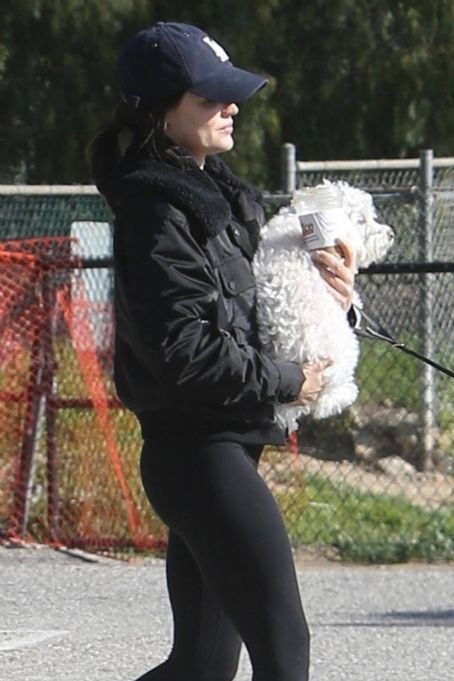 Lucy Hale – Seen at dog park in Hollywood Hills