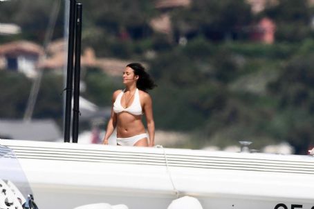 Michelle Rodriguez – Enjoying holidays on a yacht in Porto Cervo