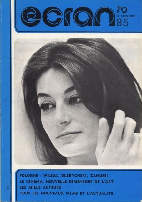 Anouk Aimée - Ecran Magazine Cover [France] (November 1979)