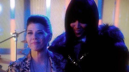 Marisa Tomei and Naomi Campbell