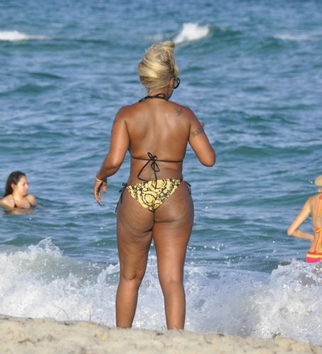 Mary J. Blige - Seen In a bikini on the beach in Miami.