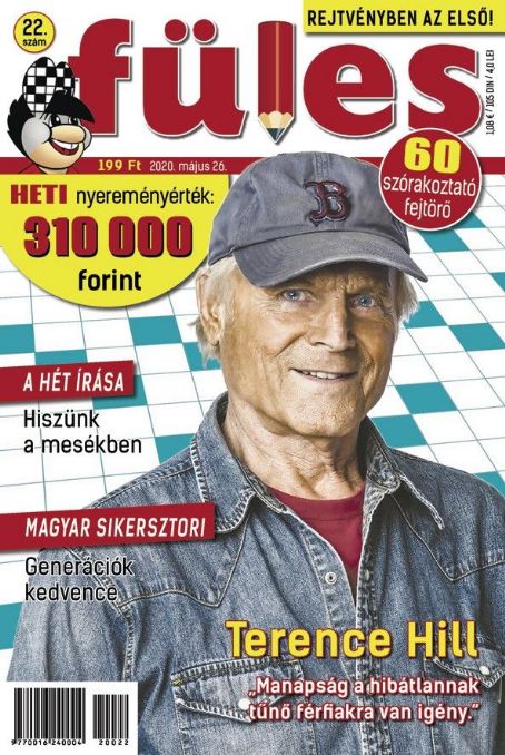 Terence Hill Fules Magazine 26 May 2020 Cover Photo Hungary