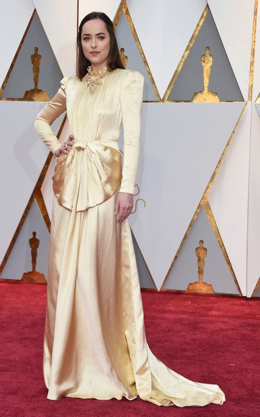 Dakota Johnson in Gucci Dress :  89th Annual Academy Awards - Arrivals