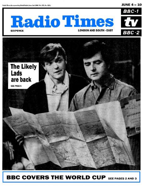 Rodney Bewes - Radio Times Magazine Cover [United Kingdom] (2 June 1966)