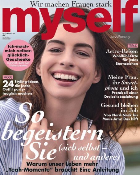Anne Hathaway, Myself Magazine December 2019 Cover Photo - Germany