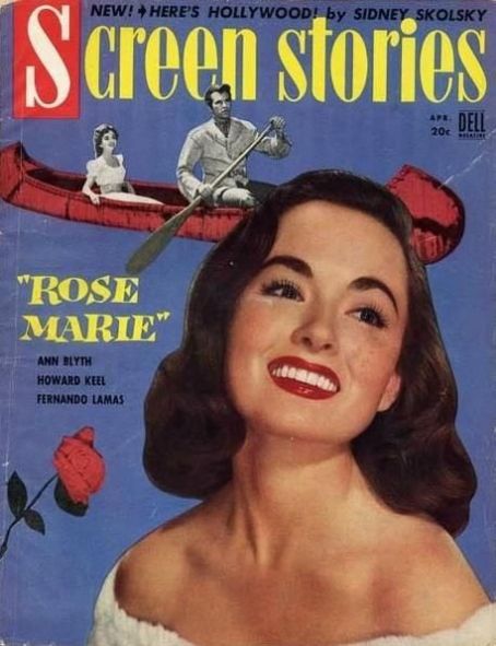 Ann Blyth, Screen Stories Magazine April 1954 Cover Photo - United States