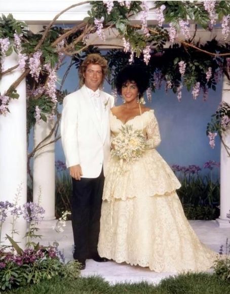 Elizabeth Taylor and Larry Fortensky