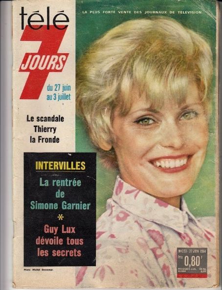 Simone Garnier, Télé 7 Jours Magazine 27 June 1964 Cover Photo - France