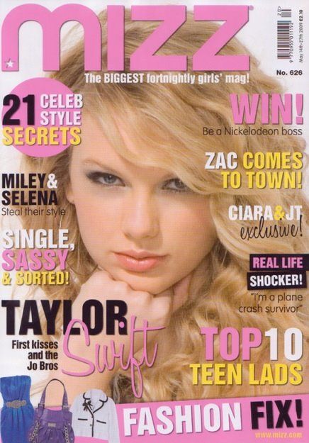 Taylor Swift, Mizz Magazine May 2009 Cover Photo - United Kingdom