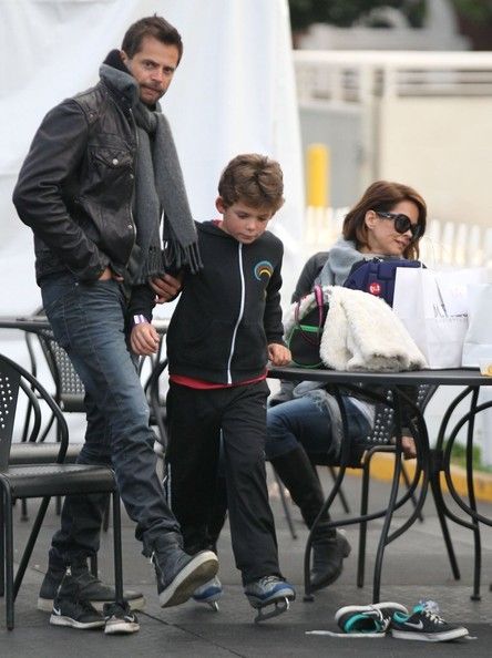 Brooke Burke at the skating rink in Santa Monica, California on January