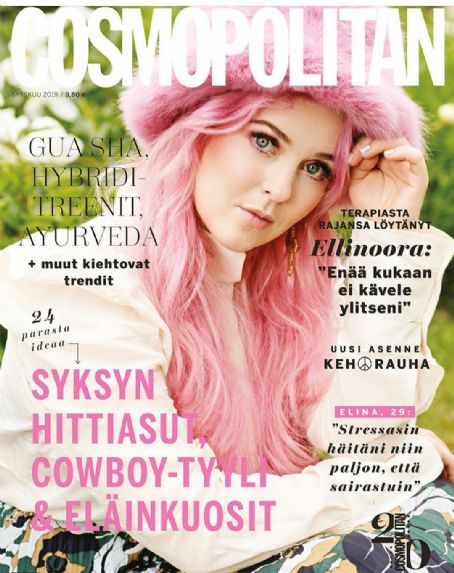 Ellinoora, Cosmopolitan Magazine September 2019 Cover Photo - Finland