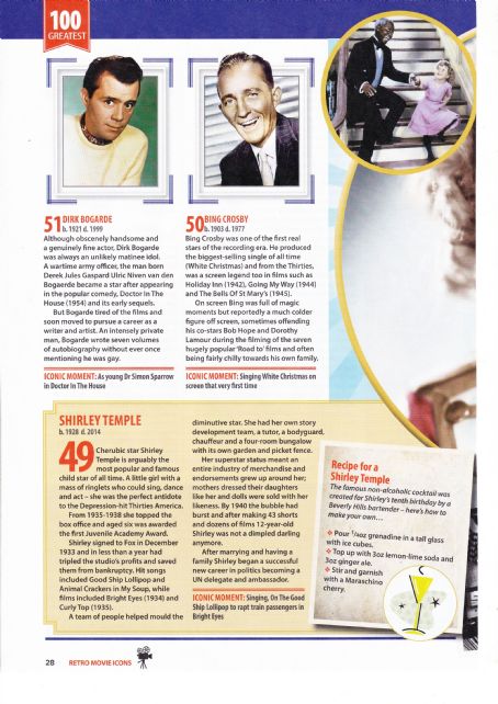 Dirk Bogarde - 100 Greatest Movie Icons Magazine Pictorial [United Kingdom] (29 September 2019)